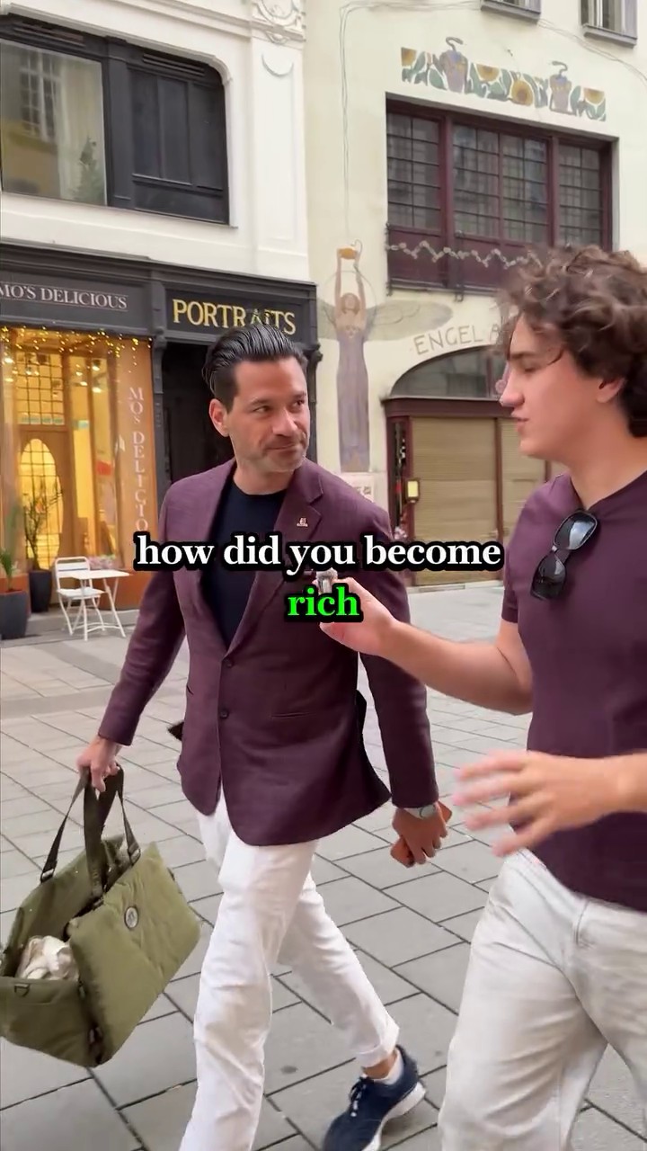Austrian millionaire — street interview in Vienna
