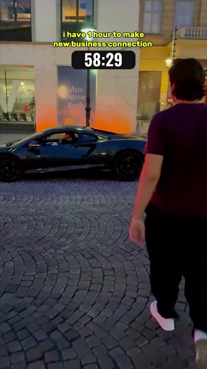 Self-made millionaire with a McLaren — street interview in Vienna