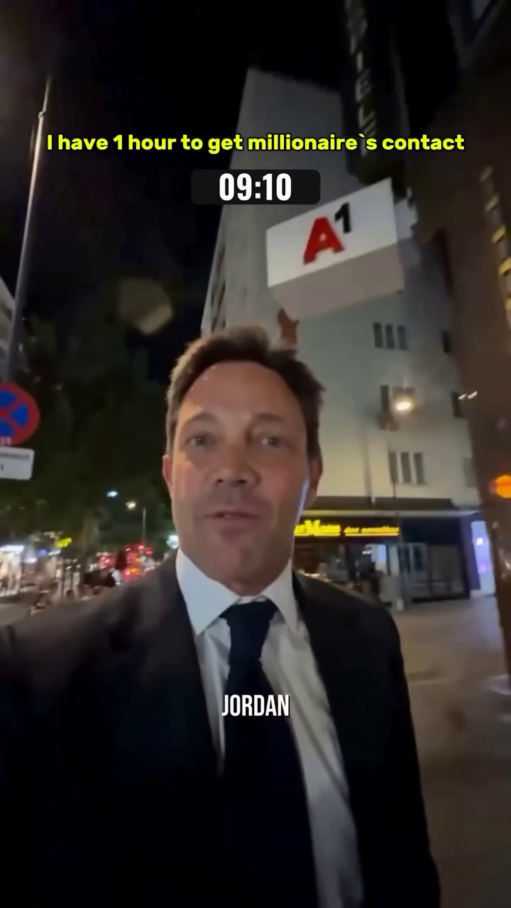 One hour to get a millionaire contact — street interview in Vienna
