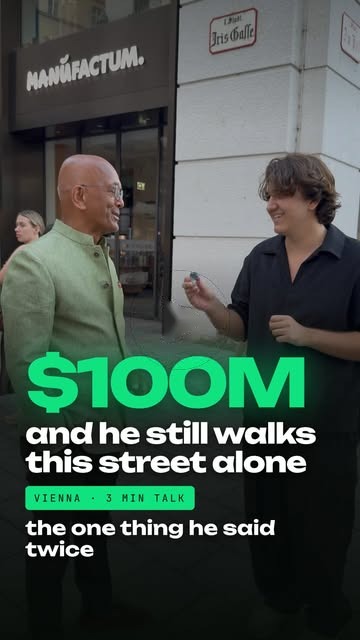Indian millionaire — street interview in Vienna